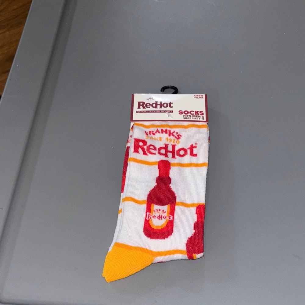 White and Yellow Casual Socks